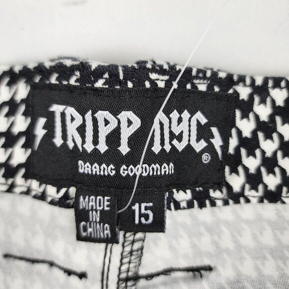 Tripp NYC Pants Womens 15 Multi Houndstooth Daang Goodman Ankle Leg Pant (34x30) - Picture 4 of 10